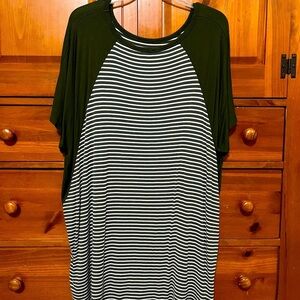 SO SOFT Chic Soul Tunic Raglan Sleeve Top - XL